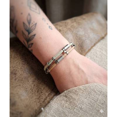Armband aus Kork und Edelstahl – Stylisch, vegan & modern