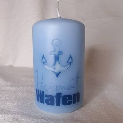 Kleine Kerze "Heimathafen"