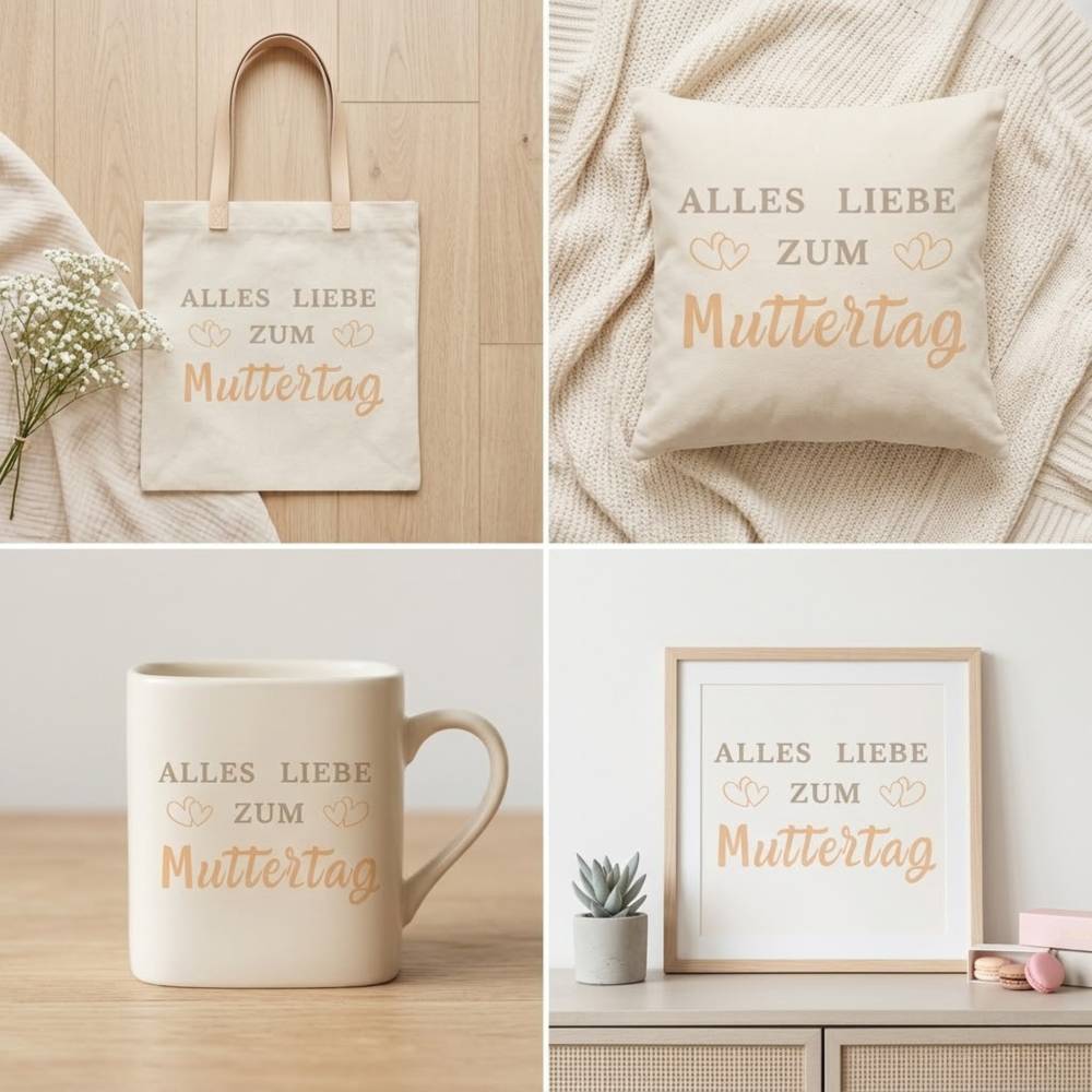Mega Plotterdatei Set Muttertag Geburtstag – 8 Sprüche Bundle – SVG PNG Geburtstag Geschenk Bild 2