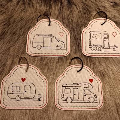 Schlüsselanhänger Wohnwagen Wohnmobil Wohnwagenanhänger Pferdeanhänger