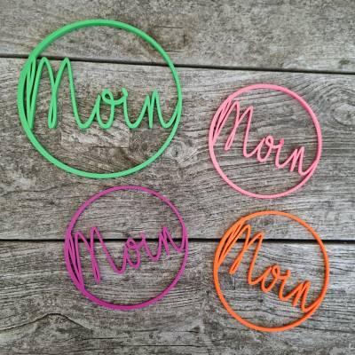 ROHLING INLAY "Moin" Kranz Rohling | 3D Druck Türkranz  / Datei STL / Datei 3MF / 3 D Druckdatei / Geschenkidee
