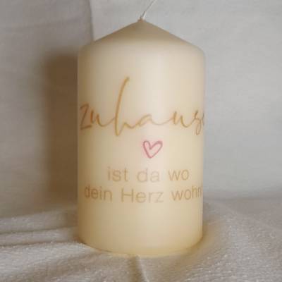 Kleine Kerze "zuhause"