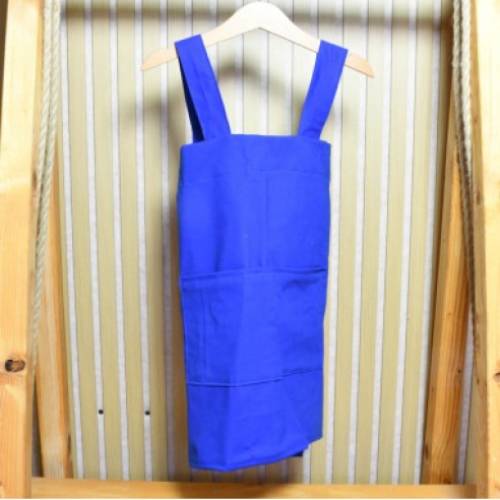 Blaue Kinderschürze 'Klein & Fein' | Japanischer Stil, mit Namen