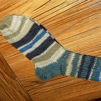 handgestrickte Kindersocken Gr.27/28 Mustersocken Freizeitsocken Strümpfe Hausschuhe warme Socken Nr: 8125
