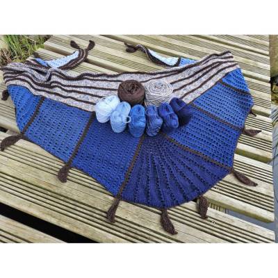 Materialpaket - Strickset für das Tuch "Between the worlds"