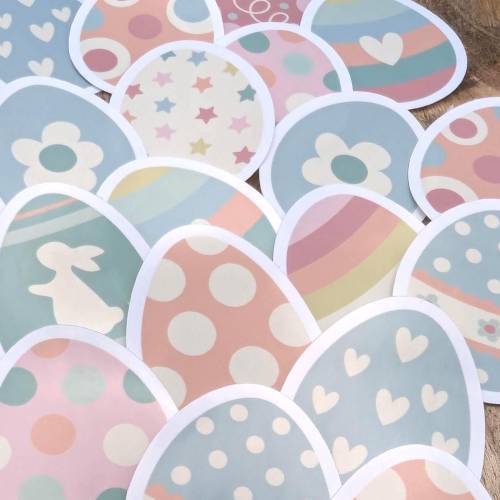 Sticker/Stickerbogen/Aufkleber - Osterei, Ostereier, Ostern