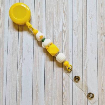 Ausziehclip Namensschildhalter Ausweishalter Firma Praxis Klinik Messe Gans Geschenkidee