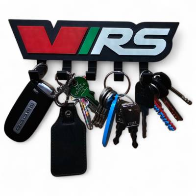 Skoda VRS Schlüsselhalter 3D Druck – Schlüsselboard Auto Deko Wandhalter Geschenk