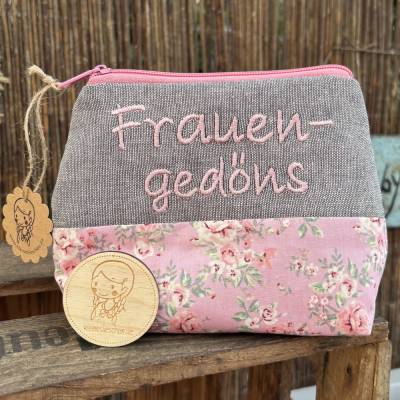 Frauengedöns // Schminktasche//Kosmetiktasche//Geschenk//Schminktäschchen
