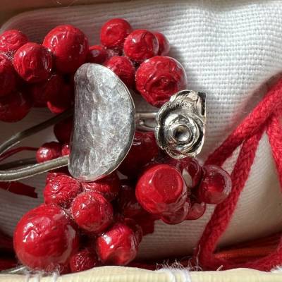 Handgefertigter Vintage-Ring aus 800 Silber – Upcycling Schmuck im Boho-Stil, Größe 17 (EU 54)