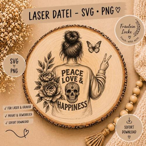 Laserdatei Gravur | Statement Motiv | Frauen Power | Keep Cool | Gravurdatei für Holz & Schiefer | DIY Datei | PNG