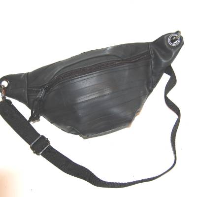 Bauchtasche, bombag, Hüfttasche Fahrradschlauch black