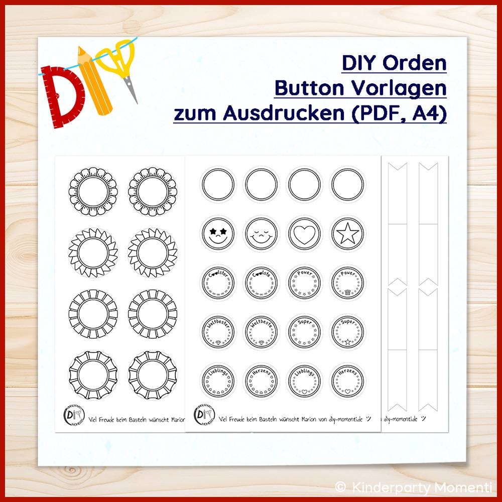 Orden Malvorlagen für Klick Buttons Bild 4
