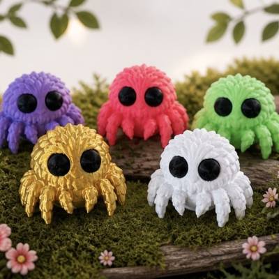 Mooskrabbler Blindbox – Kawaii Sammlerfigur Zauberwald Deko | 3D Druck Unikat ab 14+