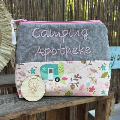 Große Camping Apotheke – Schminktäschchen & Reiseapotheke – Kulturbeutel für Camping