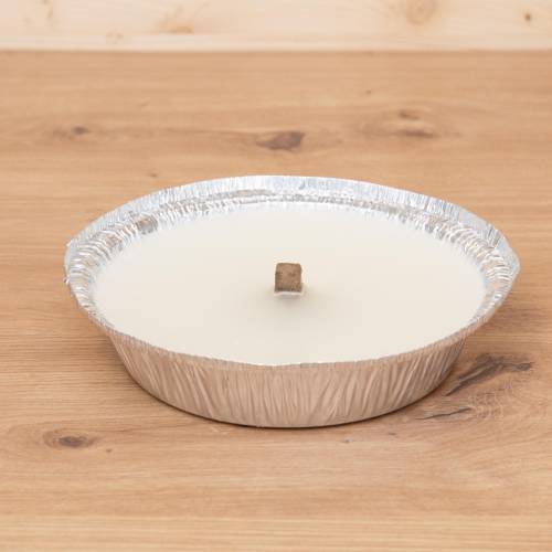 Nachhaltige Flammschale 16 cm aus Recycling-Wachs | Outdoor Kerze Garten Terrasse Balkon | Wiederverwendbar 
