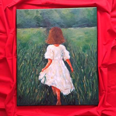 "Sommeratem" Acrylbild 50x60cm Originalkunst