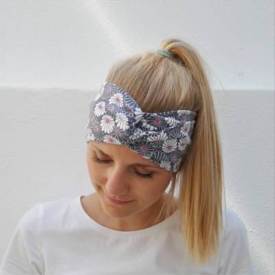 zimtblüte Stirnband GÄNSEBLÜMCHEN , Bandeau doppeltlagig