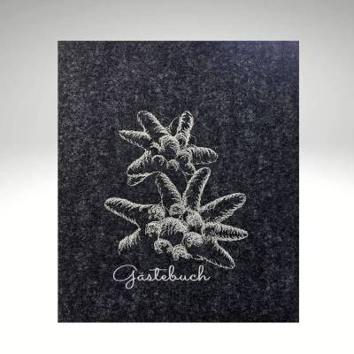 Gästebuch Edelweiß Wollfilz