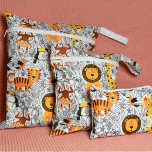 Wetbag 'Dschungeltiere' | Die Nasstasche mit Safari-Motiv