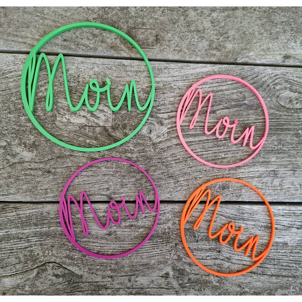 ROHLING INLAY MOIN Kranz Rohling | 3D Druck Türkranz zum Basteln | DIY Wanddeko modern | viele Farben
