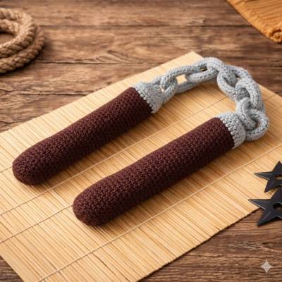 Häkelanleitung - Weiche Nunchakus für kleine Ninja