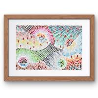Kunstdruck „Spiralen“ als Download – harmonische Mosaik-Kreisformen