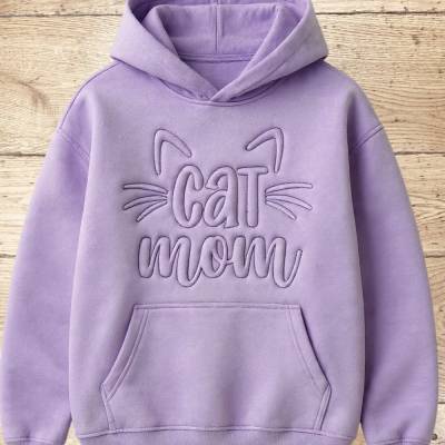 Stickdatei Cat Mom 3D Trapunto – Katze Mama Maschinenstickerei Set 2670