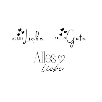 Alles Liebe / Alles Gute Bundle PNG SVG Datei - Download Plotterdatei - Plotter File - Liebe Love