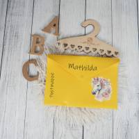Postmappe aus Filz mit Einhorn *personalisiert