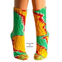 Damensocken Socken handgestrickt Größe 40/41