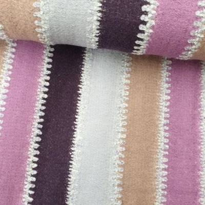 Acryl Strick Patchwork flieder/lila
