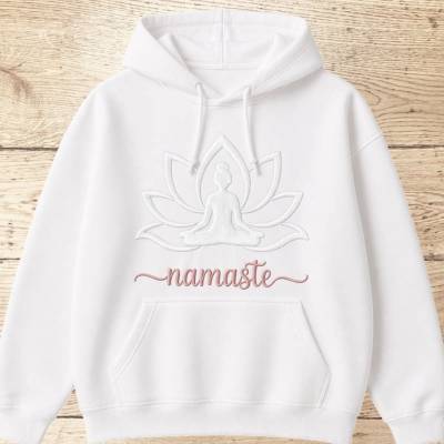 Stickdatei Yoga Namaste 3D Trapunto – Stickschaum  Maschinenstickerei Set 2673