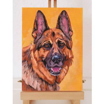Handgemalte Tierportraits nach Foto