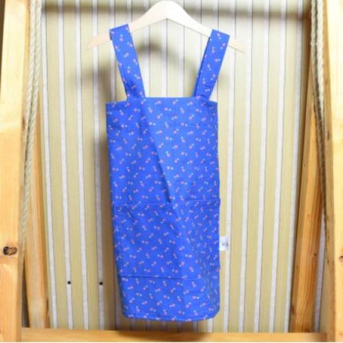 Geblümte Kinderschürze 'Blütenzauber' | Japanischer Stil, mit Namen