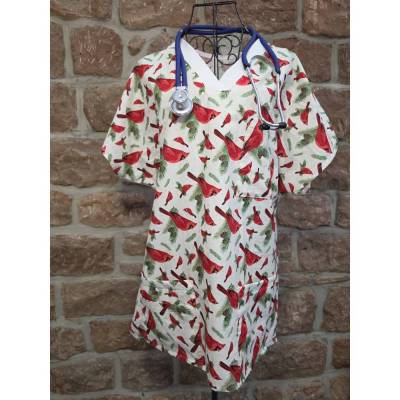 Farbenfroher Damen-Kasack "Happy Cardinals"