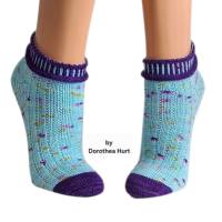Sneakersocken  Kurzssocken  handgestrickt Größe 38/39