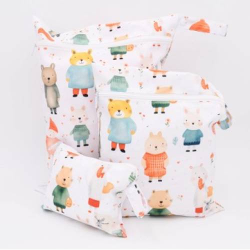 Wetbag 'Gut Gekleidet' | Die Nasstasche mit Tiermotiven