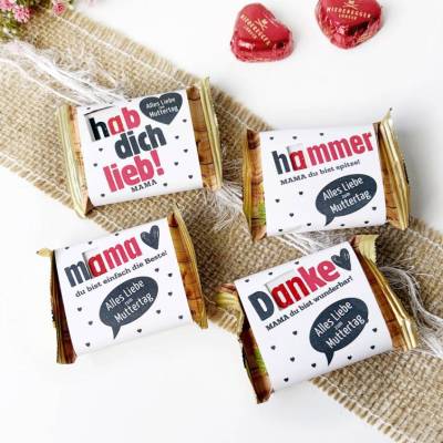 Muttertag hanuta PDF – DIY Geschenkidee mit Druckvorlage & Schokolade