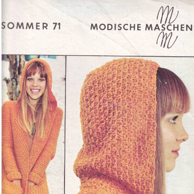 Zeitschrift Modische Maschen 1/71 Sommer 1971 DDR Vintage aus den 1970er Jahren 