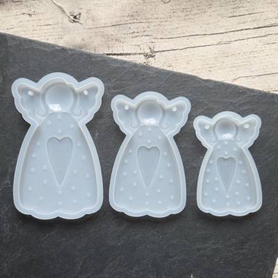 Silikonform Engel zum aufhängen in 3 Größen ~ Gießform Schutzengel ~ Weihnachten ~ Raysin Deko