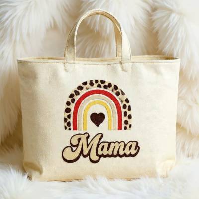 Stickdatei Regenbogen Leo Mama / Muttertag 2677 Blume