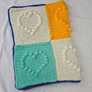 Babydecke gehäkelt Patchwork