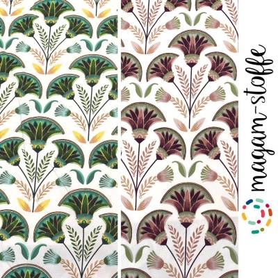 Stoff "Bunte Blumen Florenz" Baumwollstoff Dekostoff OEKO-TEX Meterware ab 50cm MAGAM-Stoffe