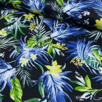Baumwoll Stretch Druck Floral Hosen- / Rockstoff (1m/15,-€)