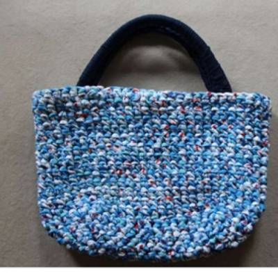 Strandtasche aus Karlems Textilgarn häkeln – PDF Anleitung & DIY-Set
