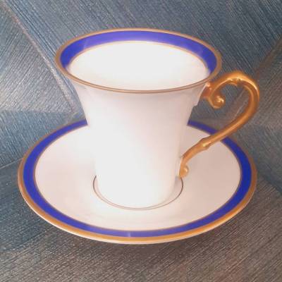 Vintage-Espressotasse Mokkatasse mit Untertasse Hutschenreuther