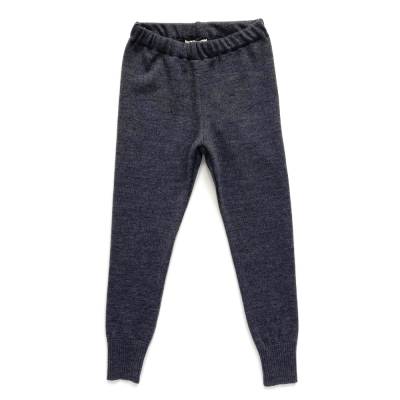 Wollhose Größe 104 dunkelgrau - Upcycling Wollleggings für Kinder