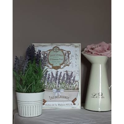 Holzbild Shabby Chic handgemacht 