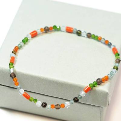 Edelstein Armband stretch vintage Koralle
